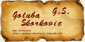 Goluba Skorković vizit kartica
